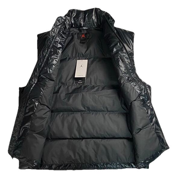 Nike Air Jordan Flight Down Gilet Bodywarmer Vest Black FV7273-010 Men's Size M - Picture 3 of 8